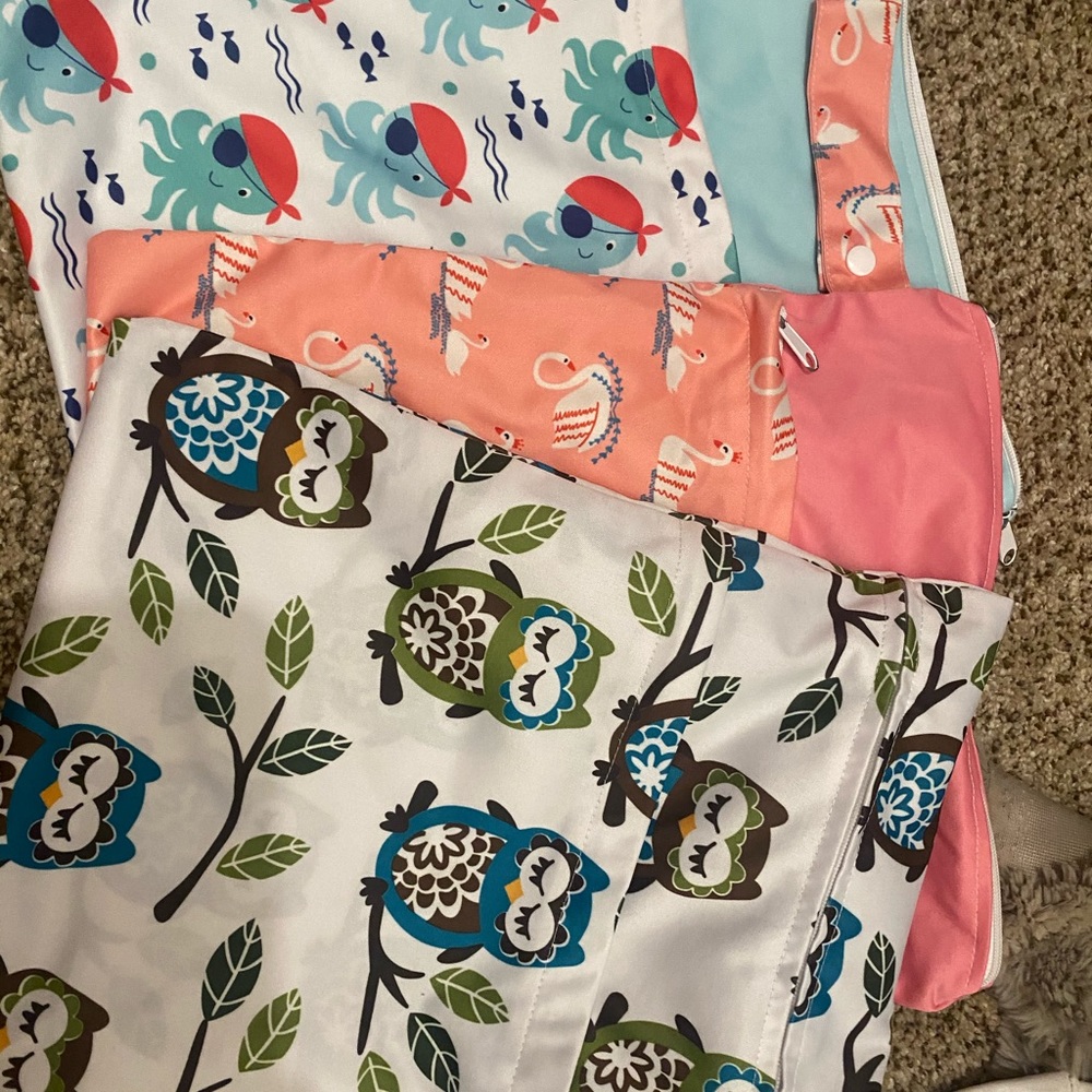 3 wet bags